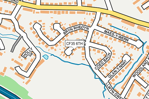 CF35 6TH map - OS OpenMap – Local (Ordnance Survey)