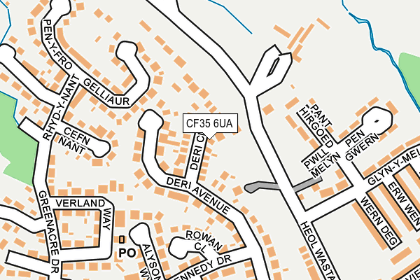 CF35 6UA map - OS OpenMap – Local (Ordnance Survey)