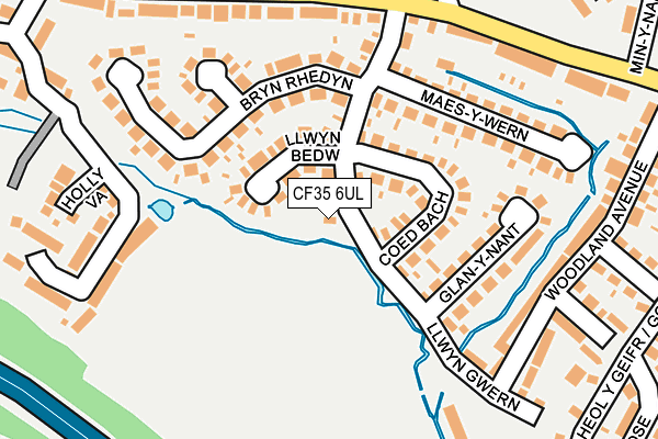 CF35 6UL map - OS OpenMap – Local (Ordnance Survey)