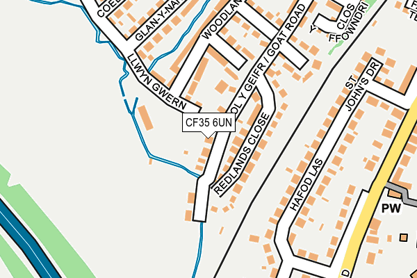 CF35 6UN map - OS OpenMap – Local (Ordnance Survey)