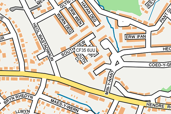 CF35 6UU map - OS OpenMap – Local (Ordnance Survey)