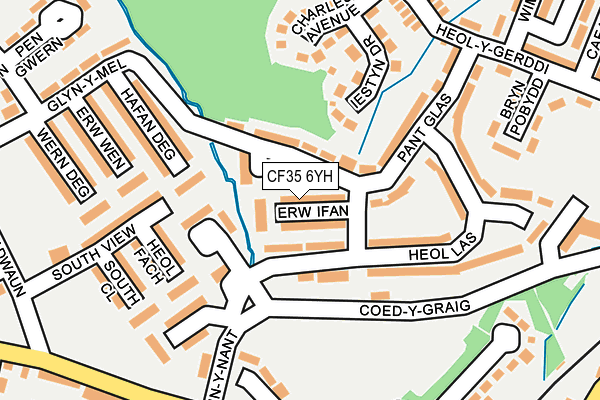 CF35 6YH map - OS OpenMap – Local (Ordnance Survey)