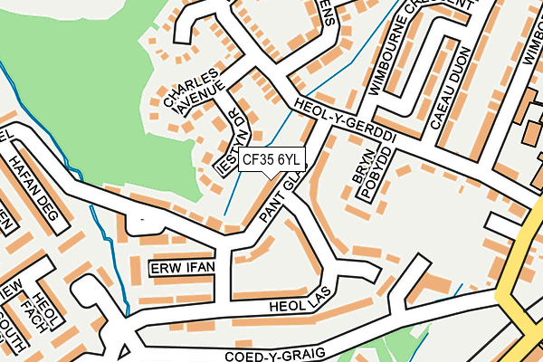 CF35 6YL map - OS OpenMap – Local (Ordnance Survey)