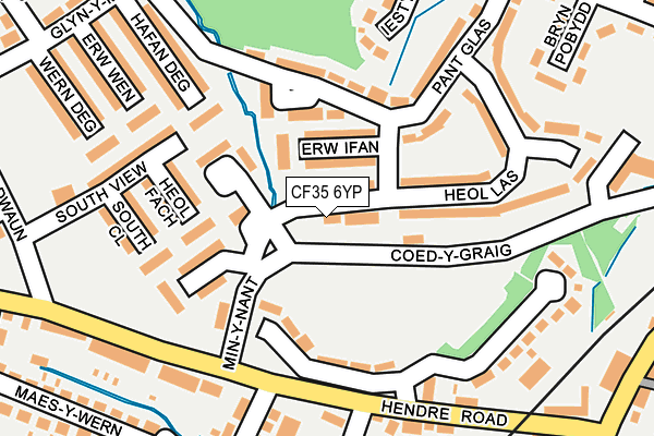 CF35 6YP map - OS OpenMap – Local (Ordnance Survey)