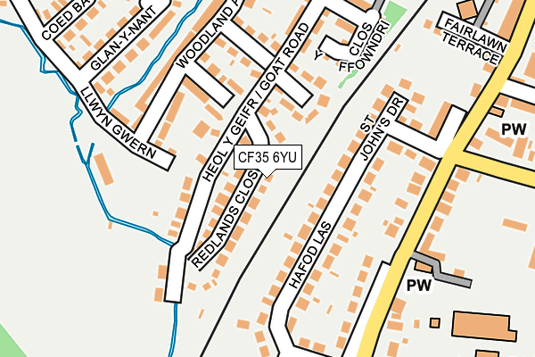 CF35 6YU map - OS OpenMap – Local (Ordnance Survey)