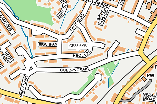 CF35 6YW map - OS OpenMap – Local (Ordnance Survey)