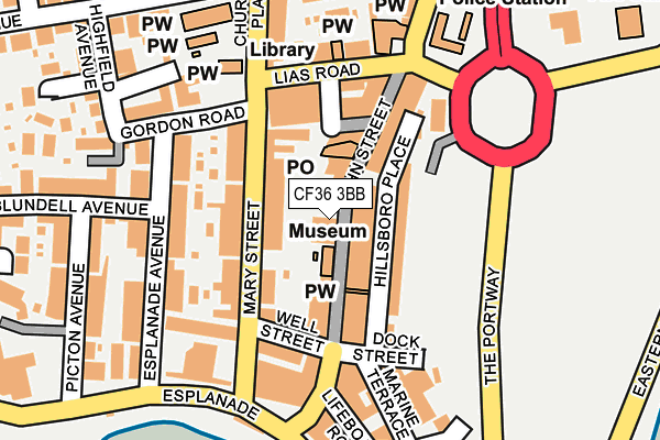 CF36 3BB map - OS OpenMap – Local (Ordnance Survey)