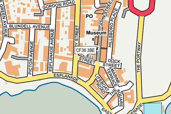 CF36 3BE map - OS OpenMap – Local (Ordnance Survey)