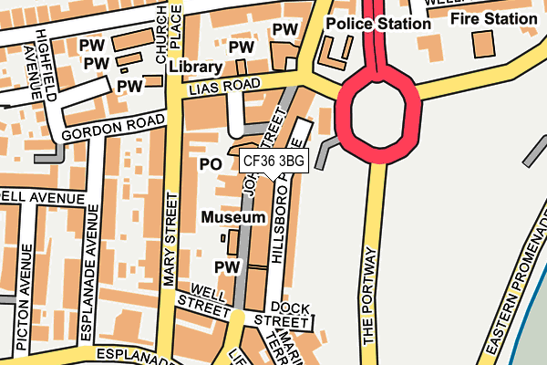 CF36 3BG map - OS OpenMap – Local (Ordnance Survey)