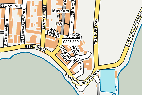 CF36 3BP map - OS OpenMap – Local (Ordnance Survey)