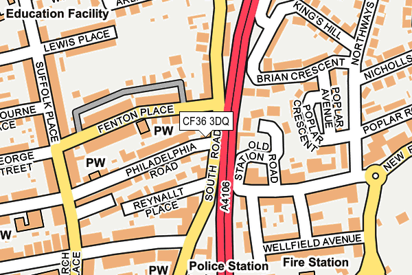 CF36 3DQ map - OS OpenMap – Local (Ordnance Survey)