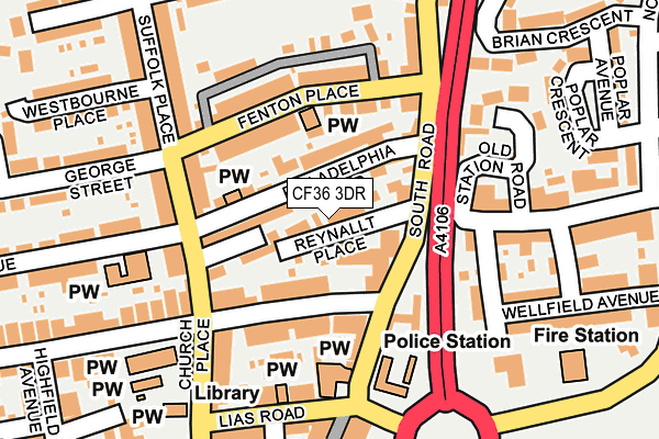 CF36 3DR map - OS OpenMap – Local (Ordnance Survey)