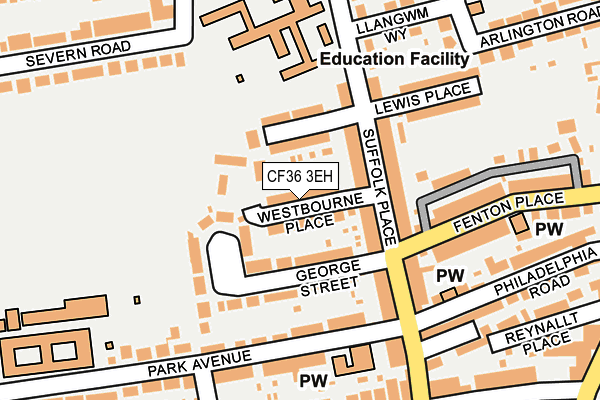 CF36 3EH map - OS OpenMap – Local (Ordnance Survey)