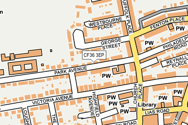CF36 3EP map - OS OpenMap – Local (Ordnance Survey)