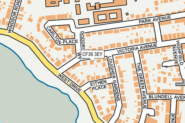 CF36 3EY map - OS OpenMap – Local (Ordnance Survey)