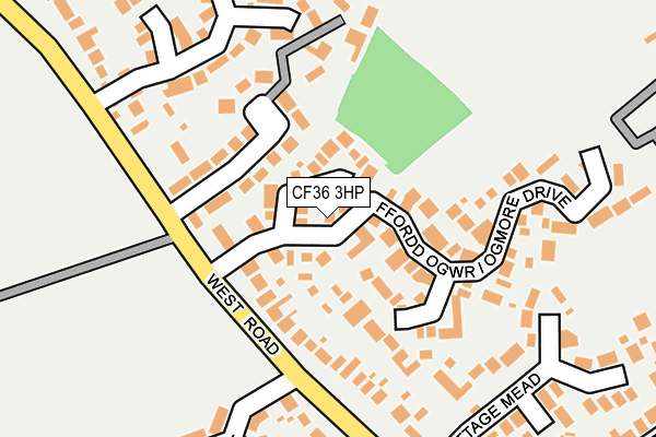 CF36 3HP map - OS OpenMap – Local (Ordnance Survey)