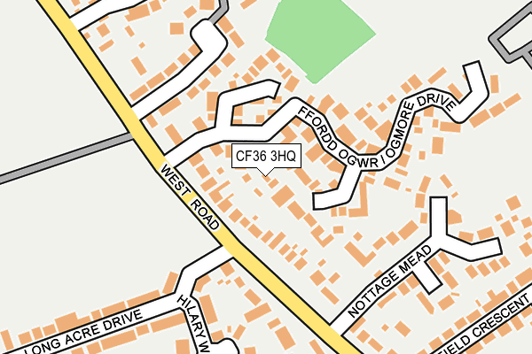 CF36 3HQ map - OS OpenMap – Local (Ordnance Survey)