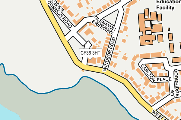 CF36 3HT map - OS OpenMap – Local (Ordnance Survey)