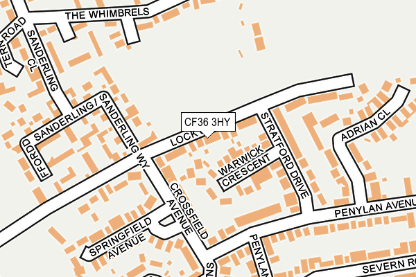 CF36 3HY map - OS OpenMap – Local (Ordnance Survey)