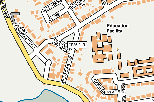 CF36 3LR map - OS OpenMap – Local (Ordnance Survey)