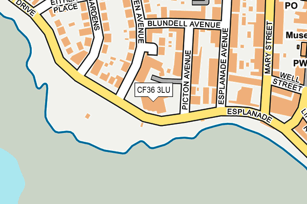 CF36 3LU map - OS OpenMap – Local (Ordnance Survey)