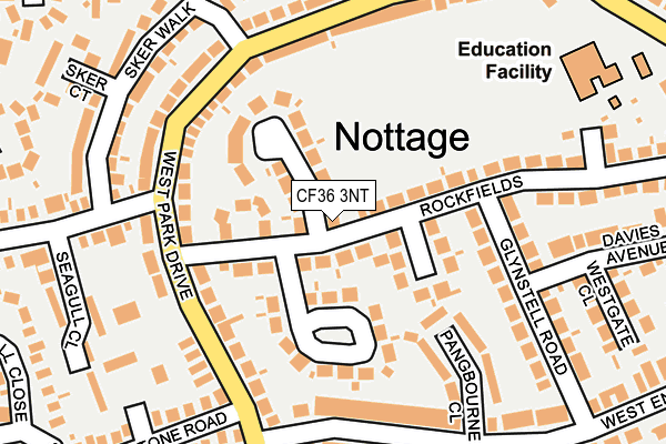 CF36 3NT map - OS OpenMap – Local (Ordnance Survey)