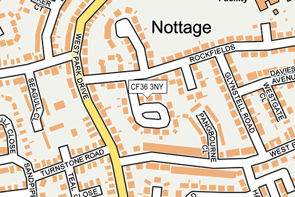 CF36 3NY map - OS OpenMap – Local (Ordnance Survey)