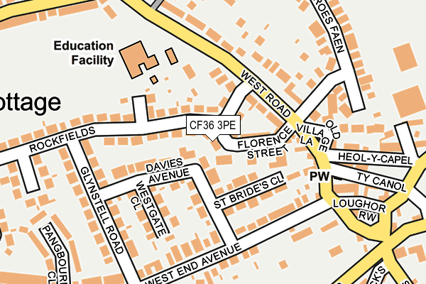 CF36 3PE map - OS OpenMap – Local (Ordnance Survey)
