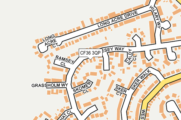 CF36 3QP map - OS OpenMap – Local (Ordnance Survey)