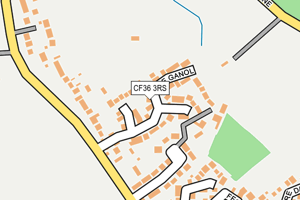 CF36 3RS map - OS OpenMap – Local (Ordnance Survey)