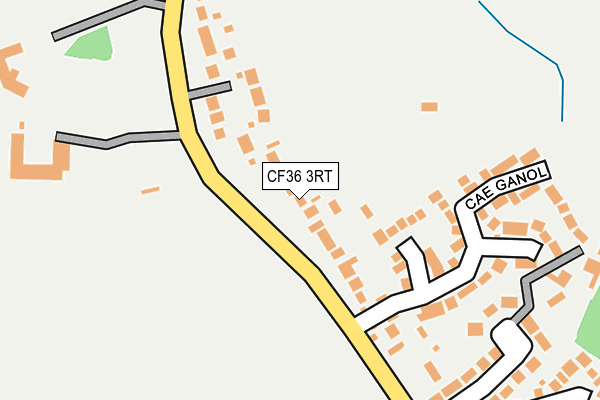 CF36 3RT map - OS OpenMap – Local (Ordnance Survey)