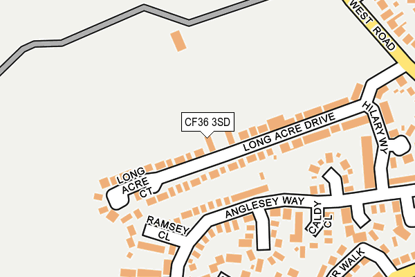 CF36 3SD map - OS OpenMap – Local (Ordnance Survey)