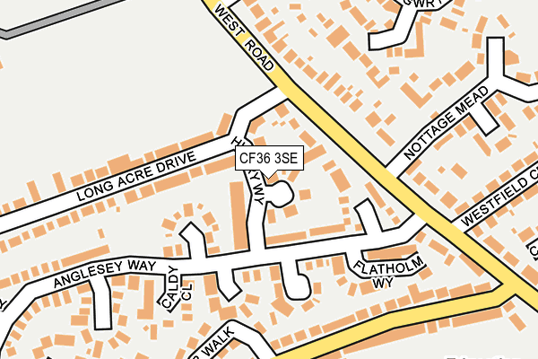 CF36 3SE map - OS OpenMap – Local (Ordnance Survey)