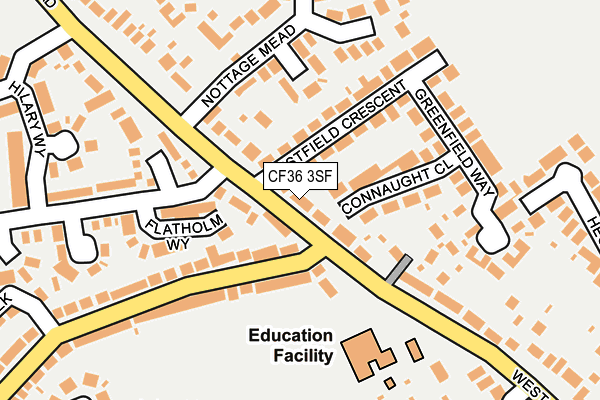 CF36 3SF map - OS OpenMap – Local (Ordnance Survey)