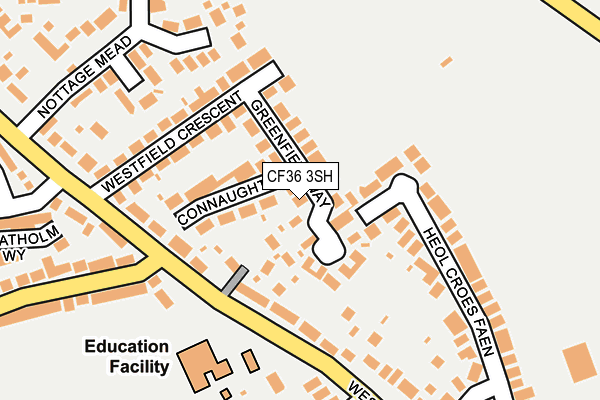 CF36 3SH map - OS OpenMap – Local (Ordnance Survey)