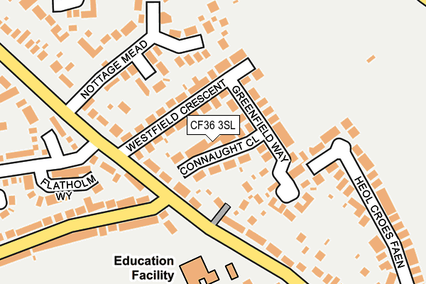 CF36 3SL map - OS OpenMap – Local (Ordnance Survey)