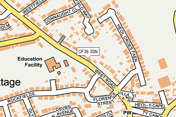 CF36 3SN map - OS OpenMap – Local (Ordnance Survey)