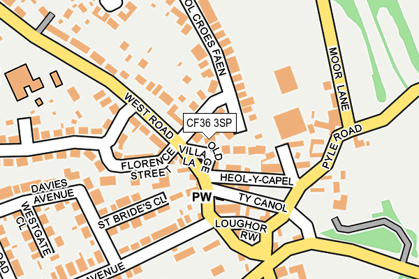 CF36 3SP map - OS OpenMap – Local (Ordnance Survey)