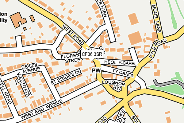CF36 3SR map - OS OpenMap – Local (Ordnance Survey)