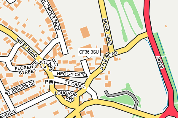 CF36 3SU map - OS OpenMap – Local (Ordnance Survey)