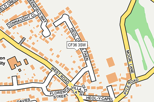 CF36 3SW map - OS OpenMap – Local (Ordnance Survey)