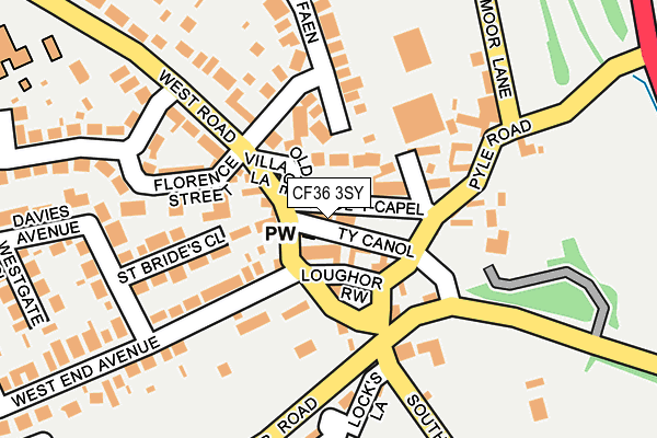 CF36 3SY map - OS OpenMap – Local (Ordnance Survey)