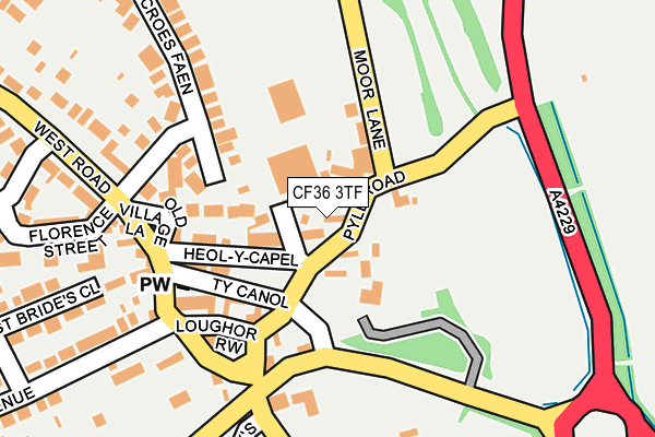 CF36 3TF map - OS OpenMap – Local (Ordnance Survey)