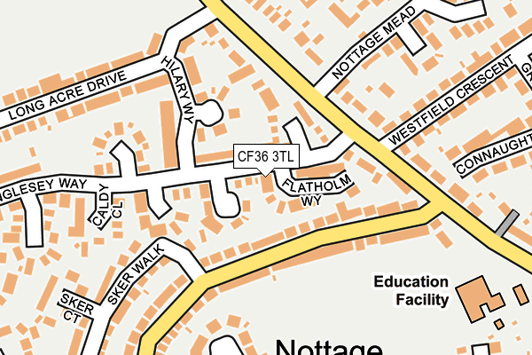 CF36 3TL map - OS OpenMap – Local (Ordnance Survey)