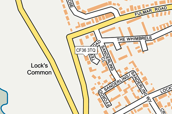 CF36 3TQ map - OS OpenMap – Local (Ordnance Survey)