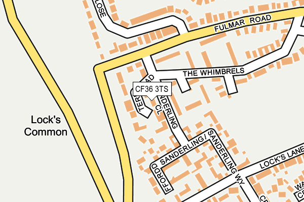 CF36 3TS map - OS OpenMap – Local (Ordnance Survey)