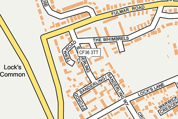 CF36 3TT map - OS OpenMap – Local (Ordnance Survey)