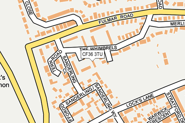 CF36 3TU map - OS OpenMap – Local (Ordnance Survey)