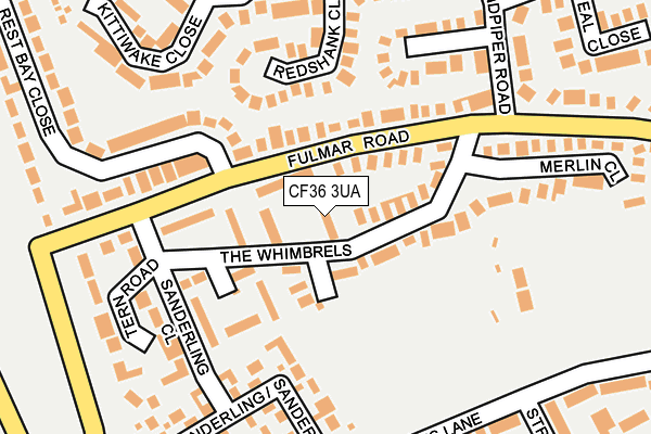 CF36 3UA map - OS OpenMap – Local (Ordnance Survey)