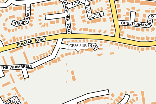 CF36 3UB map - OS OpenMap – Local (Ordnance Survey)